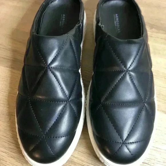 AEROSOLES Ella Slip-On black Sneaker sz 8 - Picture 2 of 4